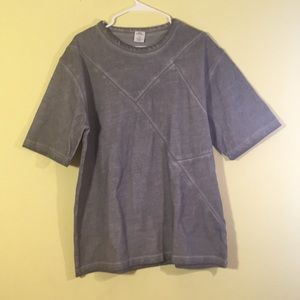 Urban outfitters seam patterned short sleeve shirt